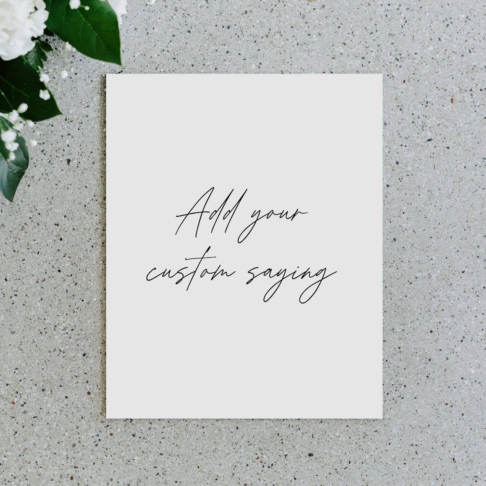 Add Your Quote Table Sign