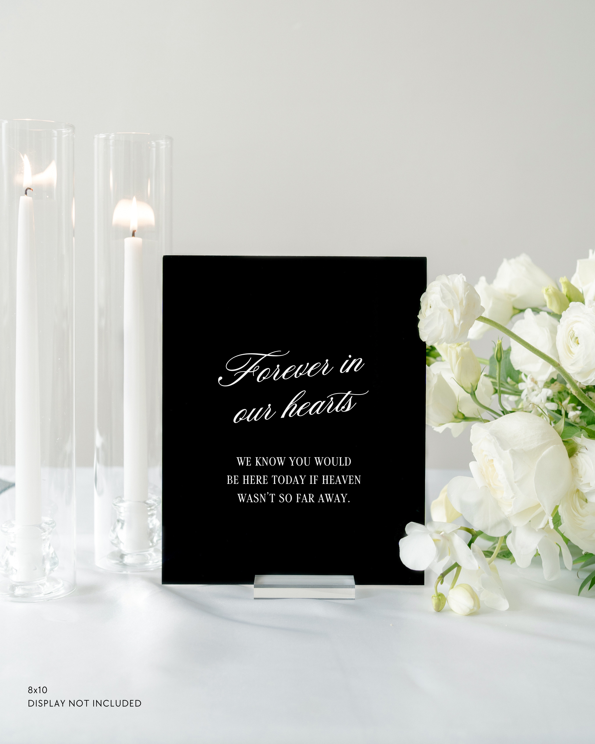 Acrylic In Loving Memory Memorial Sign In Haven