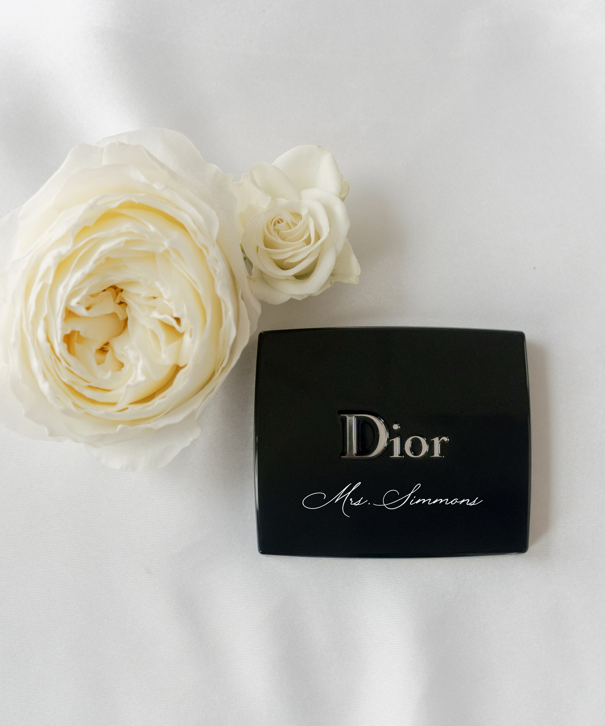 Blush Compact Lettering In Claire