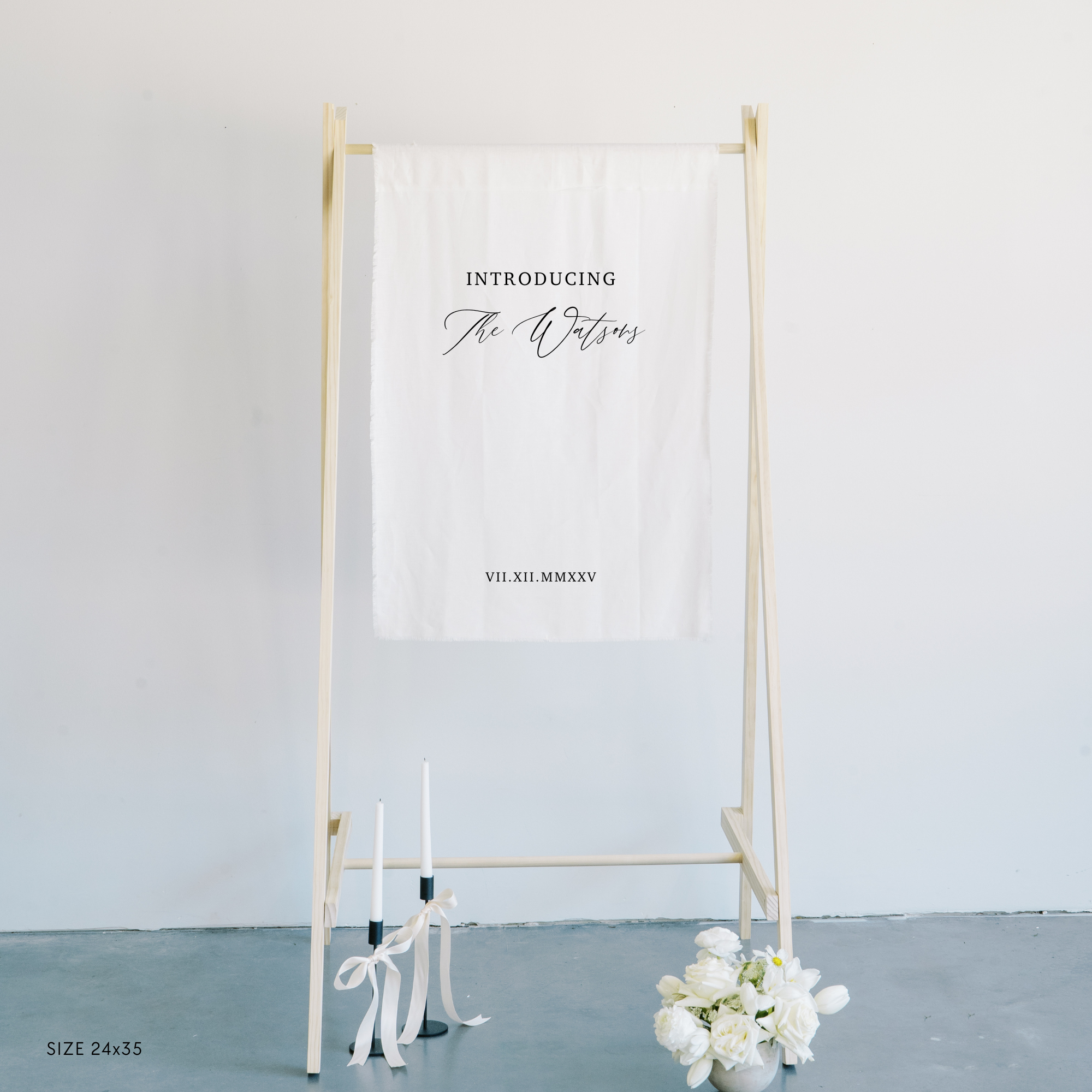 Linen Sweetheart Table Sign