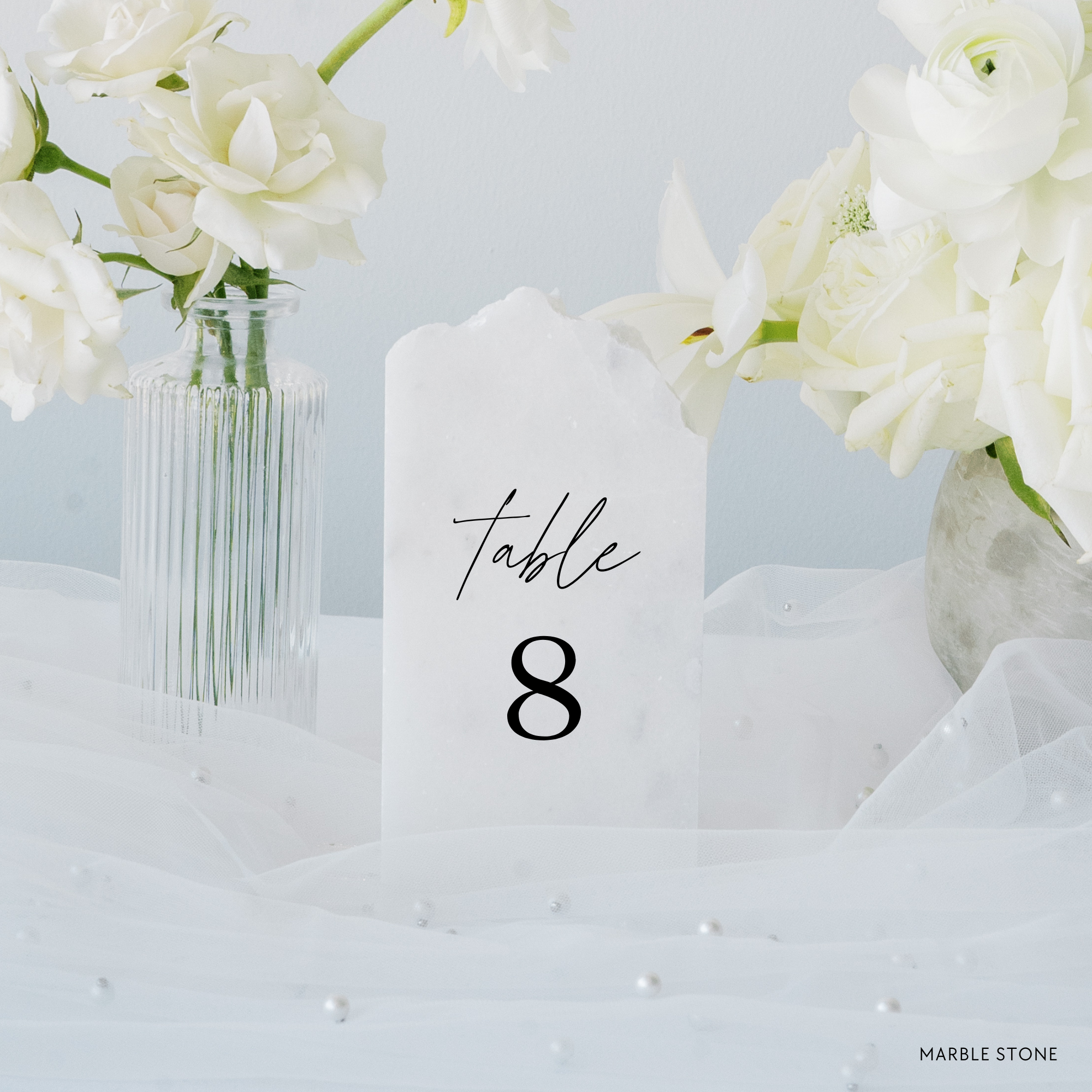 Wedding Marble Stone Table Numbers