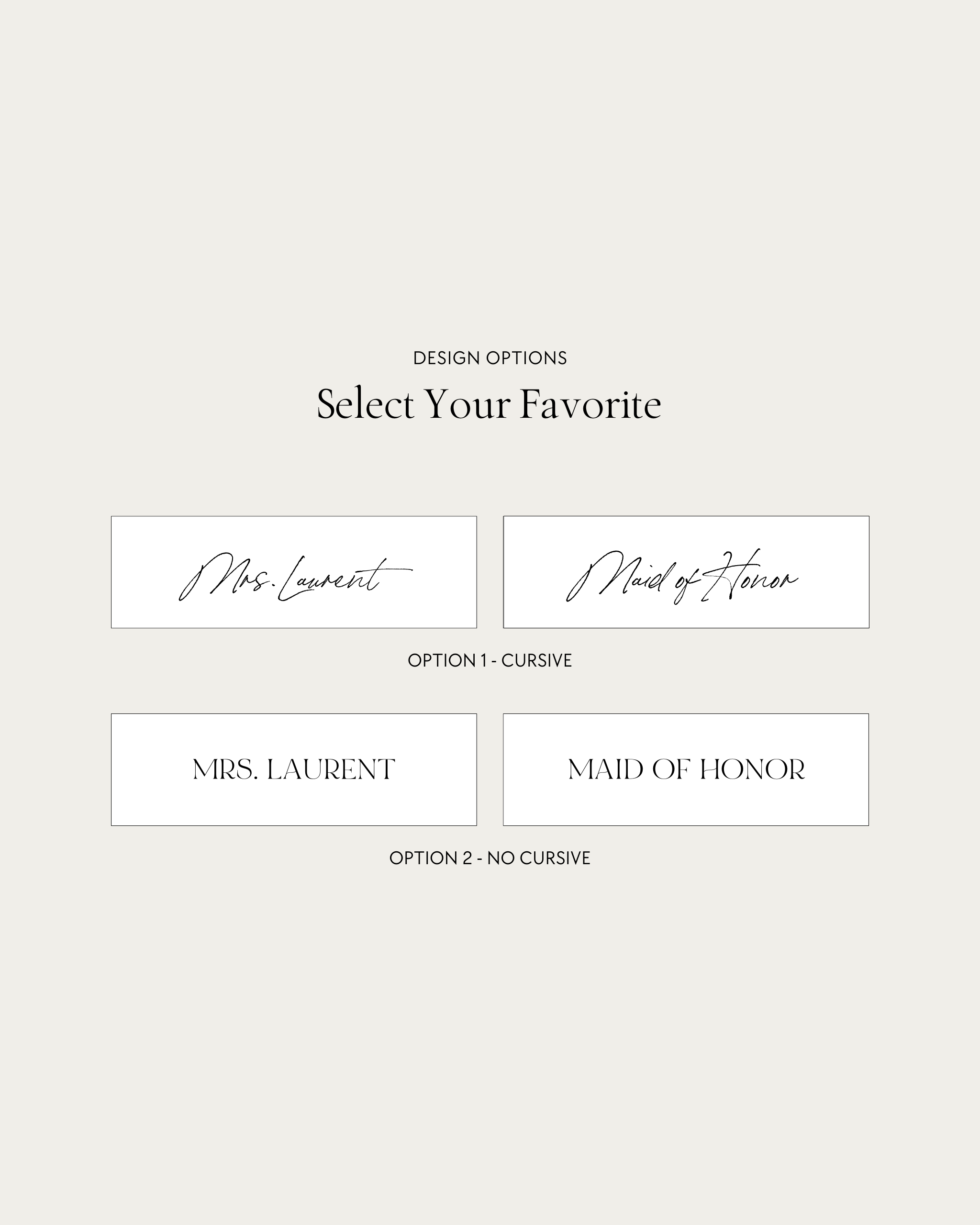 Blush Compact Lettering Design Options In Capri