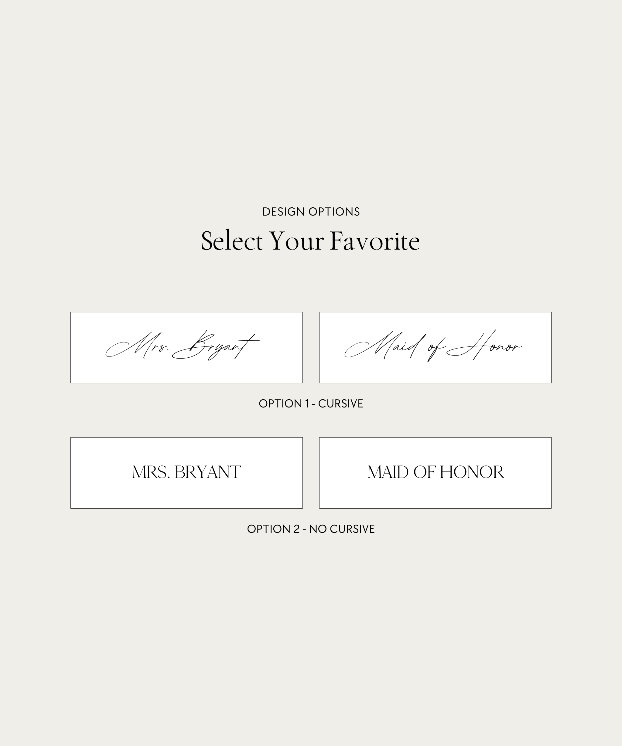 Blush Compact Lettering Design Options In Quinn