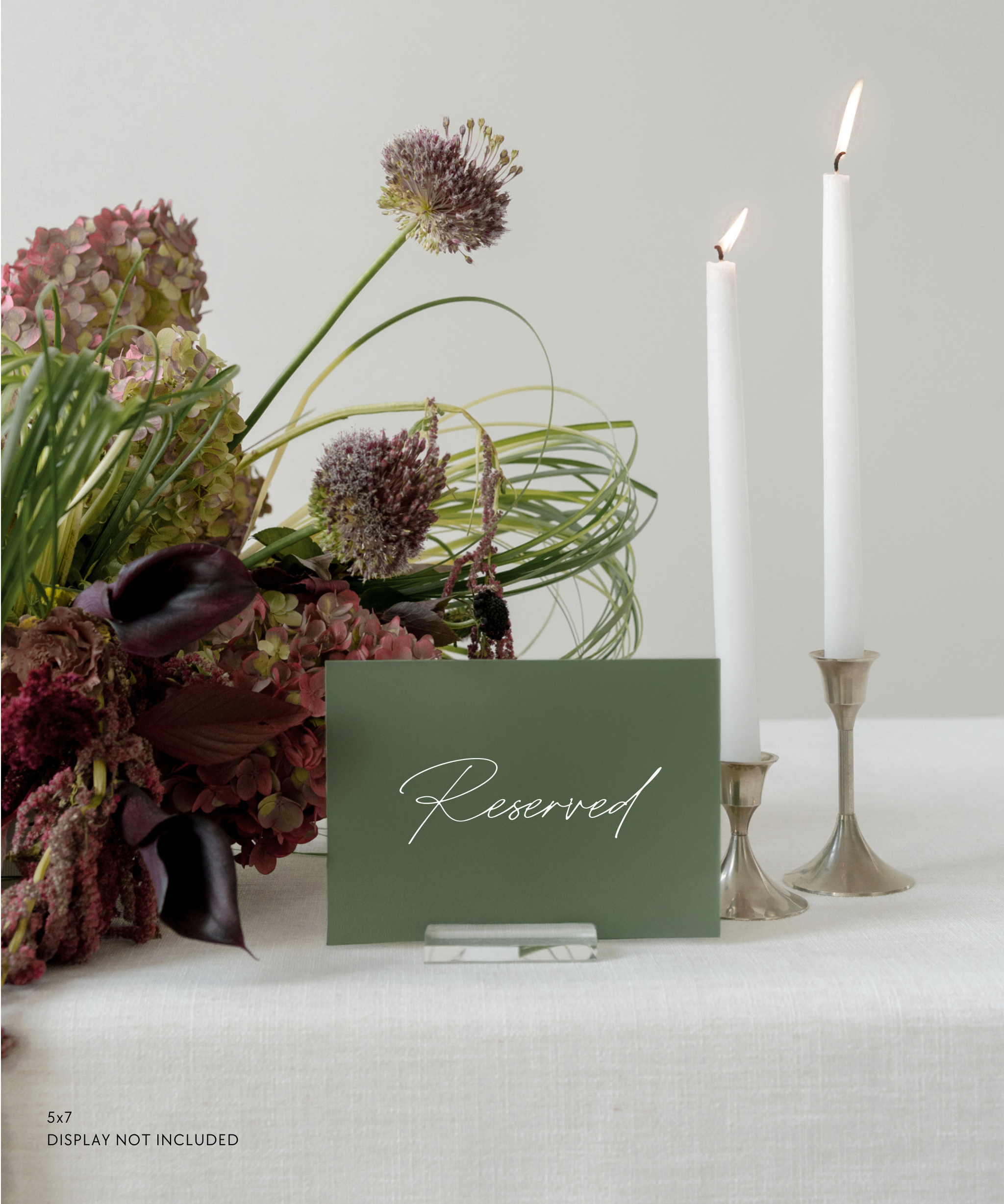 Acrylic Reserved Table Sign In Quinn