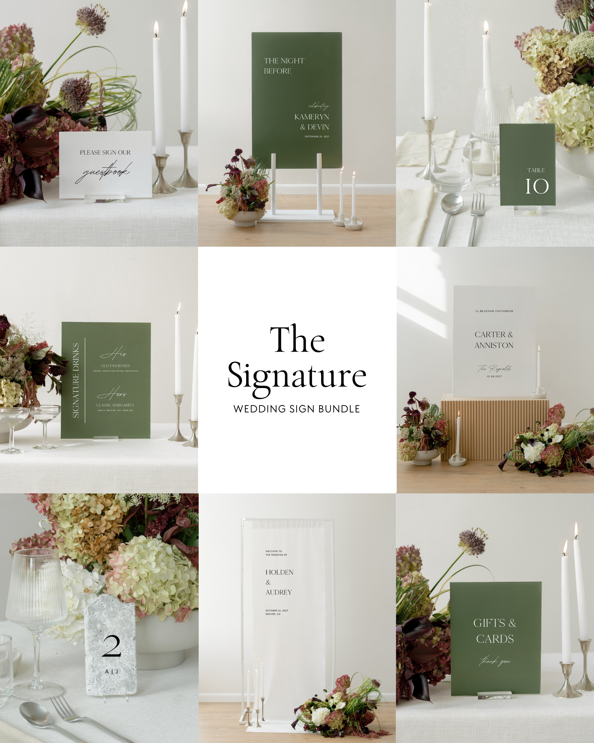 Quinn | The Signature Wedding Sign Bundle