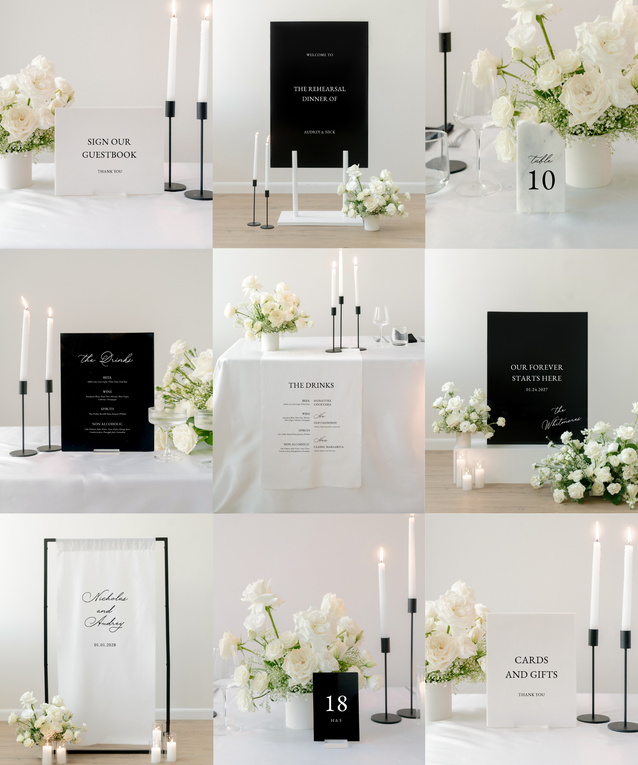 Signature wedding sign bundle, alternate view 6
