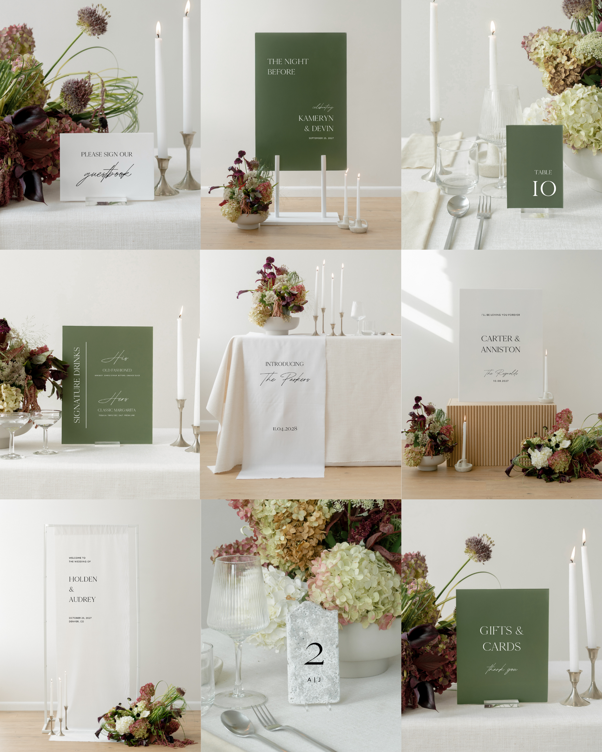 The Signature Wedding Sign Bundle