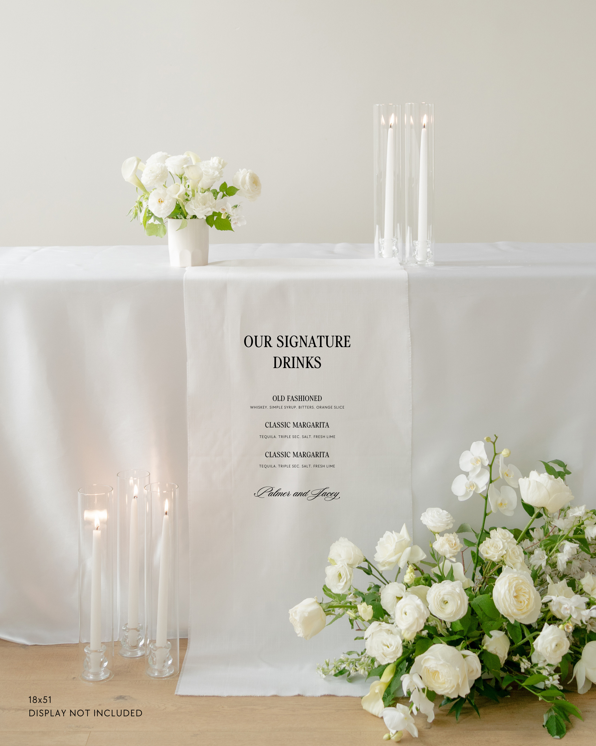 Linen Signature Drink Wedding Bar Sign In Haven