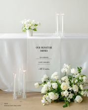 Linen Signature Drink Wedding Bar Sign In Haven