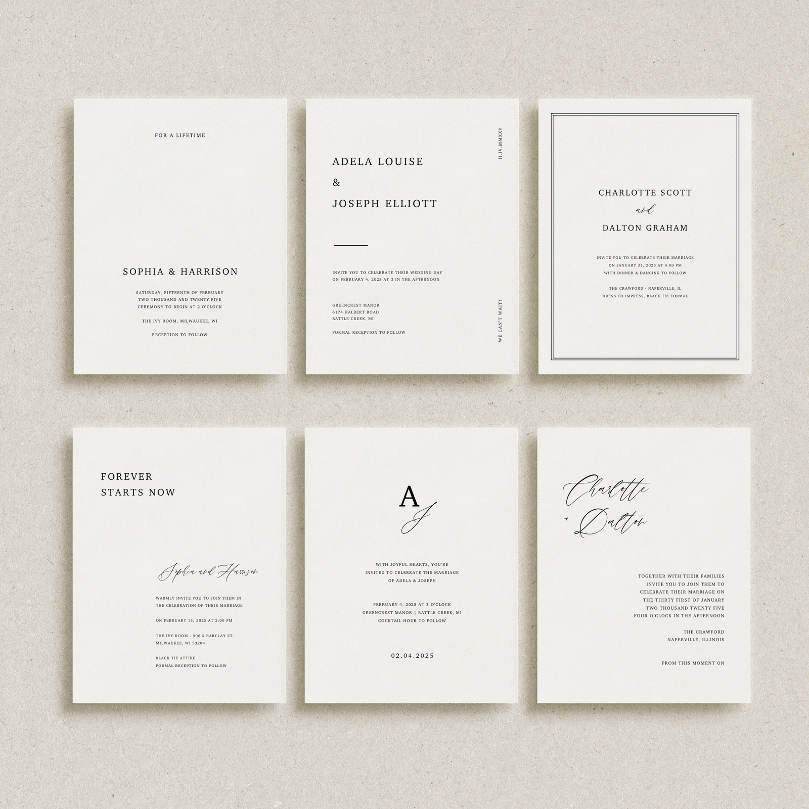 Wedding Invitation Templates