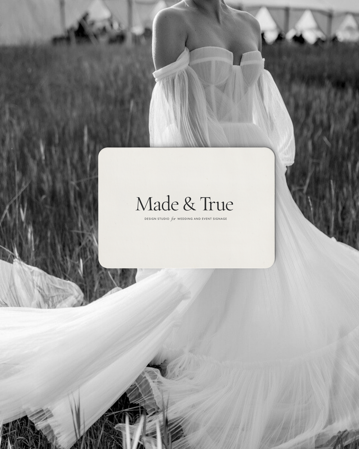 Made & True digital gift card for custom wedding signs and keepsakes