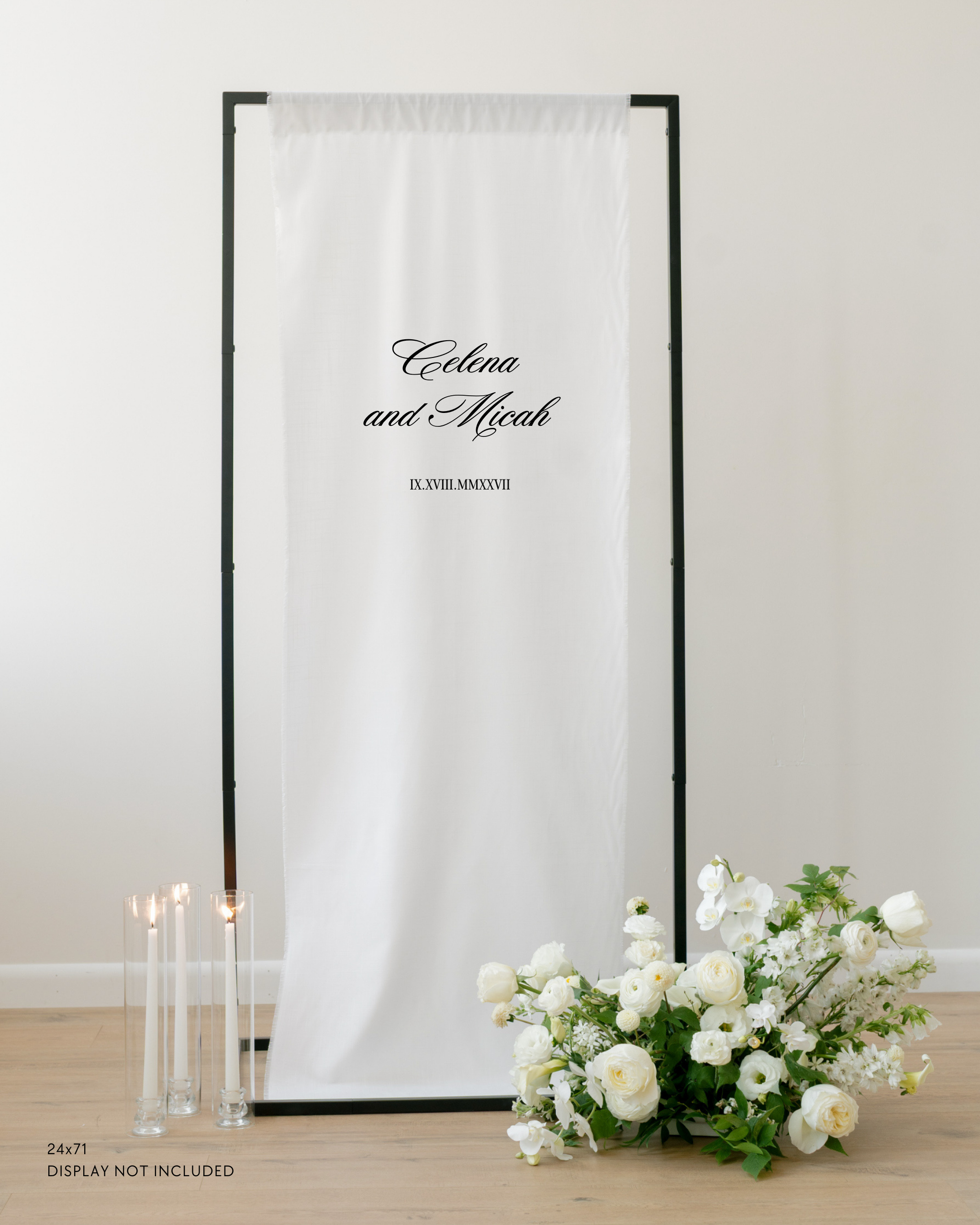 Linen Welcome Wedding Sign In Haven