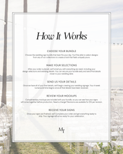Capri | The Essentials Wedding Sign Bundle