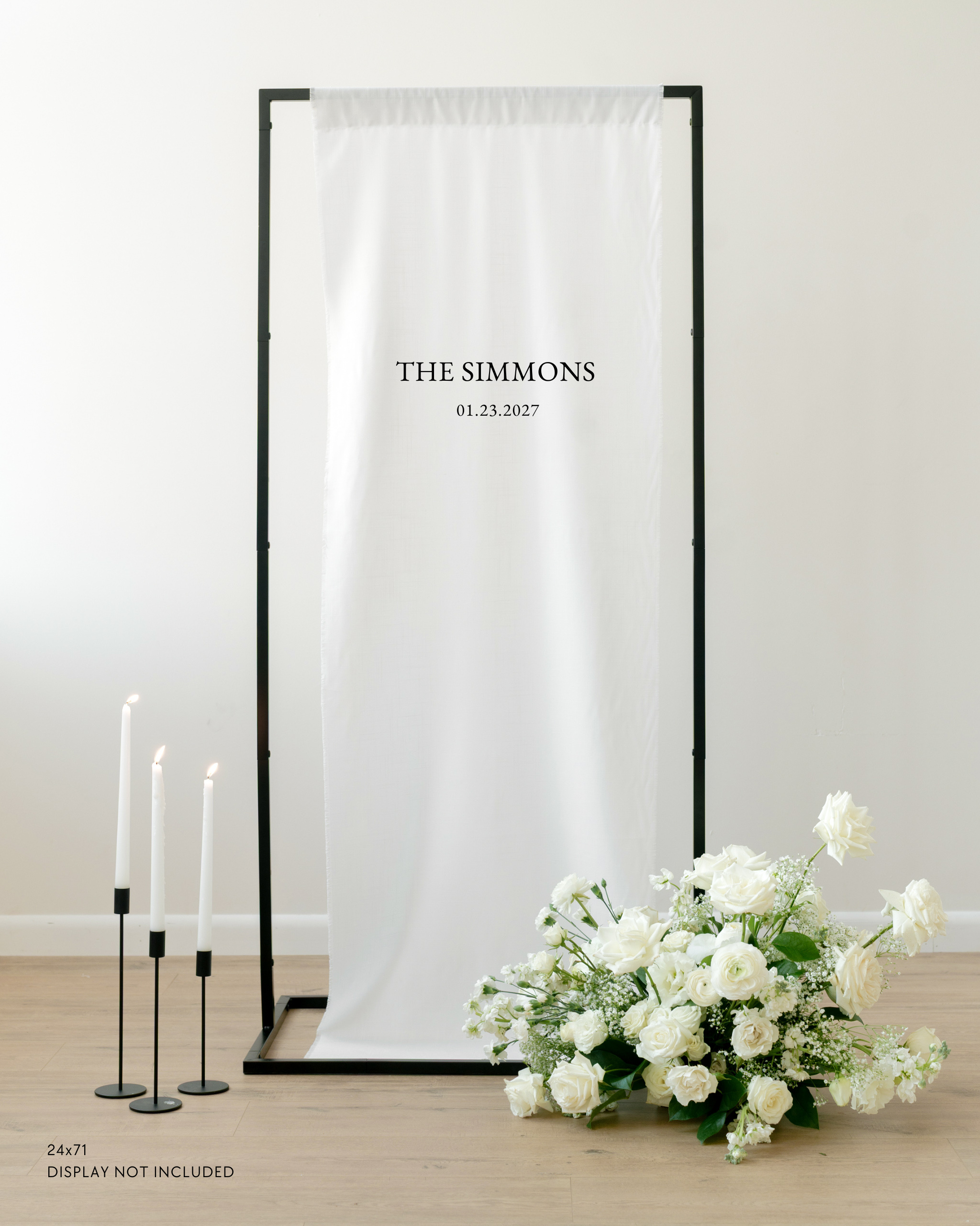 Linen Welcome Wedding SignIn Claire