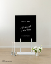 Acrylic Bridal Shower Welcome Sign 