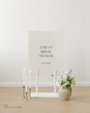 Acrylic Bridal Shower Welcome Sign