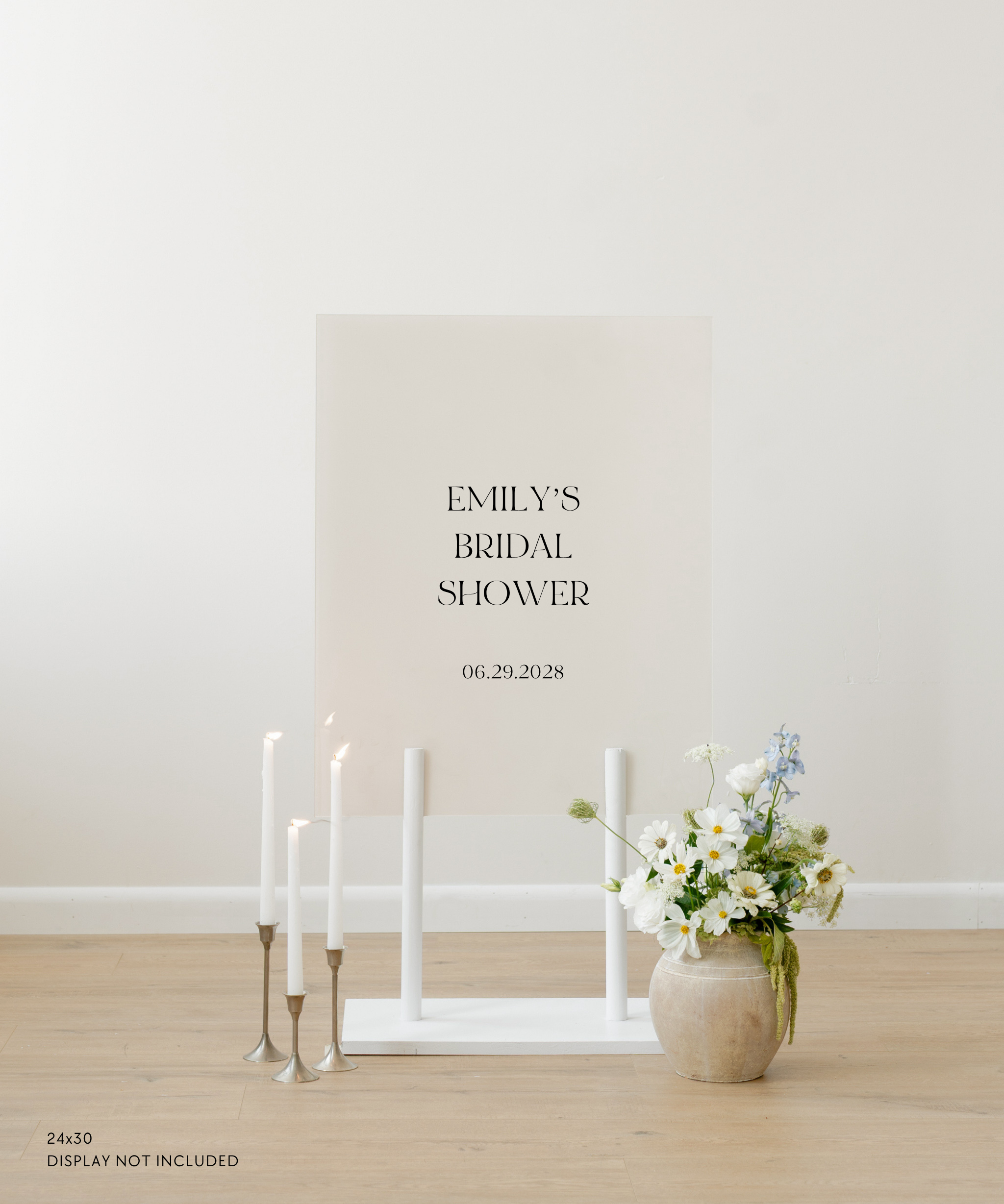 Acrylic Bridal Shower Welcome Sign