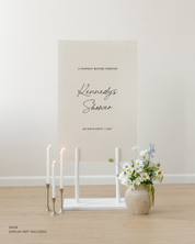 Acrylic Bridal Shower Welcome Sign A Moment Before Forever Kennedy's Shower