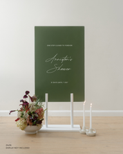 Acrylic Bridal Shower Welcome Sign One Step Closer to Forever