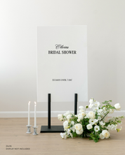 Acrylic Bridal Shower Welcome Sign