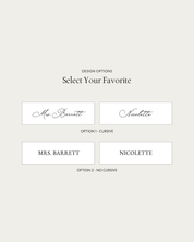 Acrylic Custom Lip Gloss with Personalized Lettering design options select your favorite