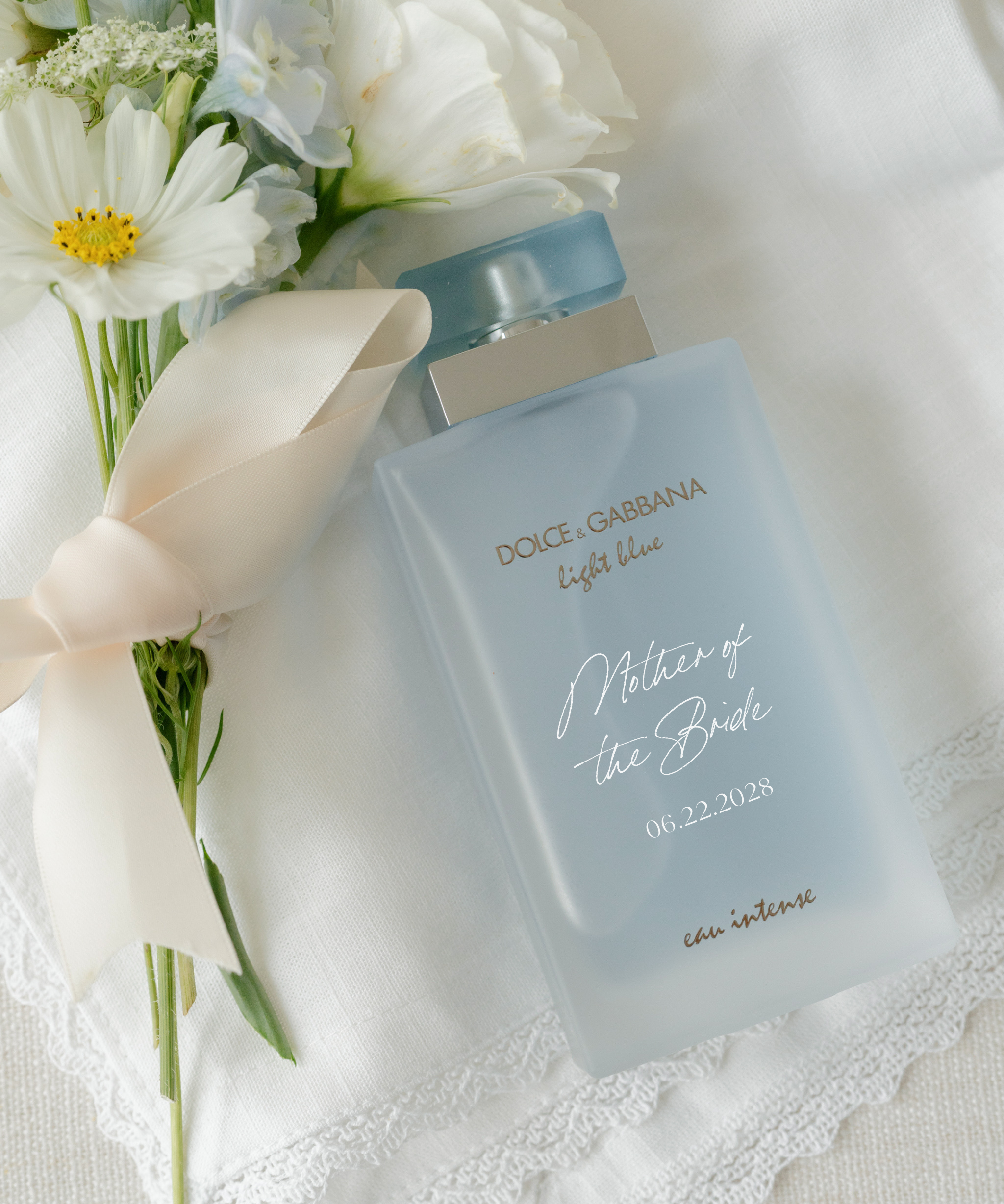 Acrylic Custom Perfume Bottle with Personalized Lettering Mother Of The Bride