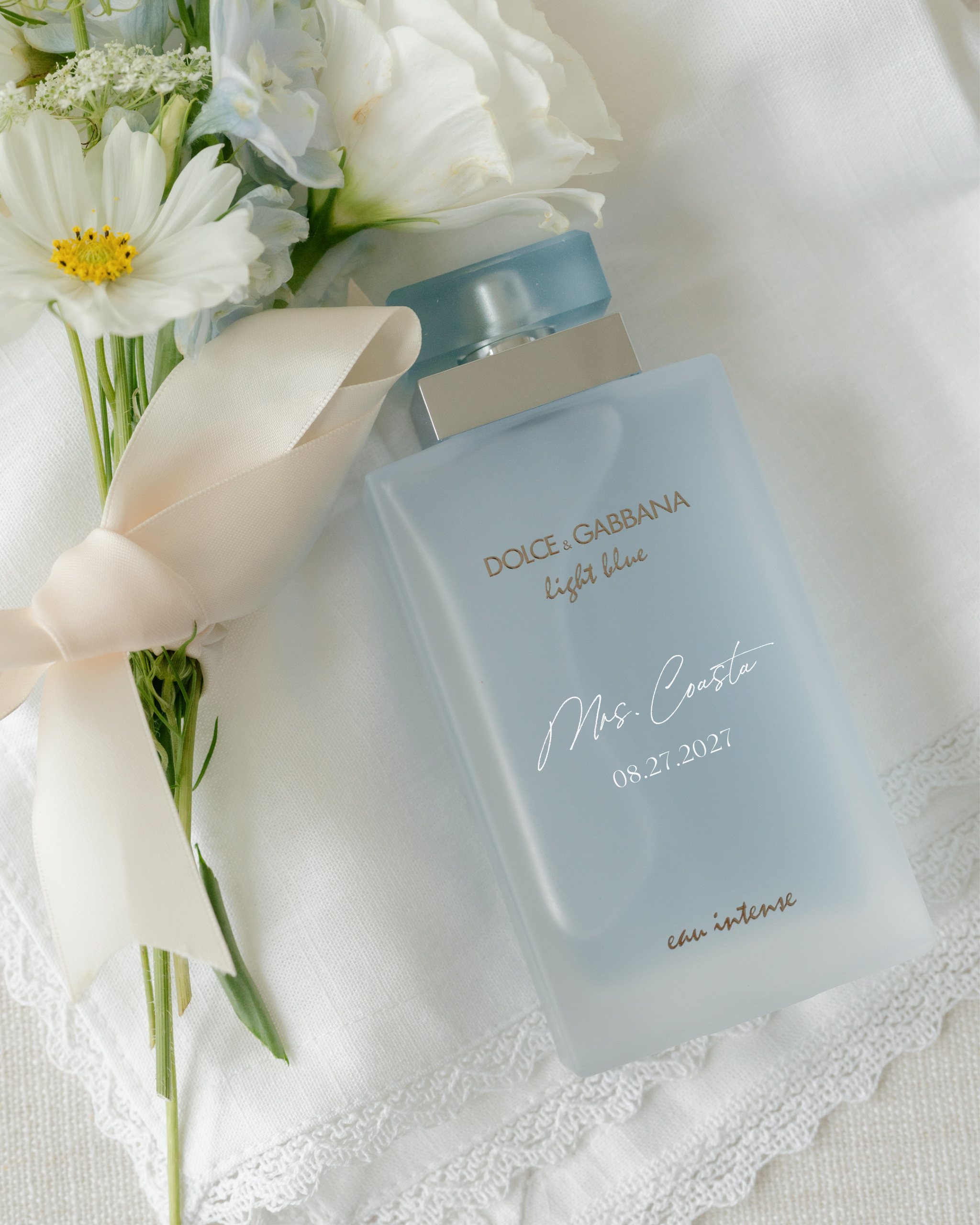 Acrylic Custom Perfume Bottle with Personalized Lettering Mrs. Coasta