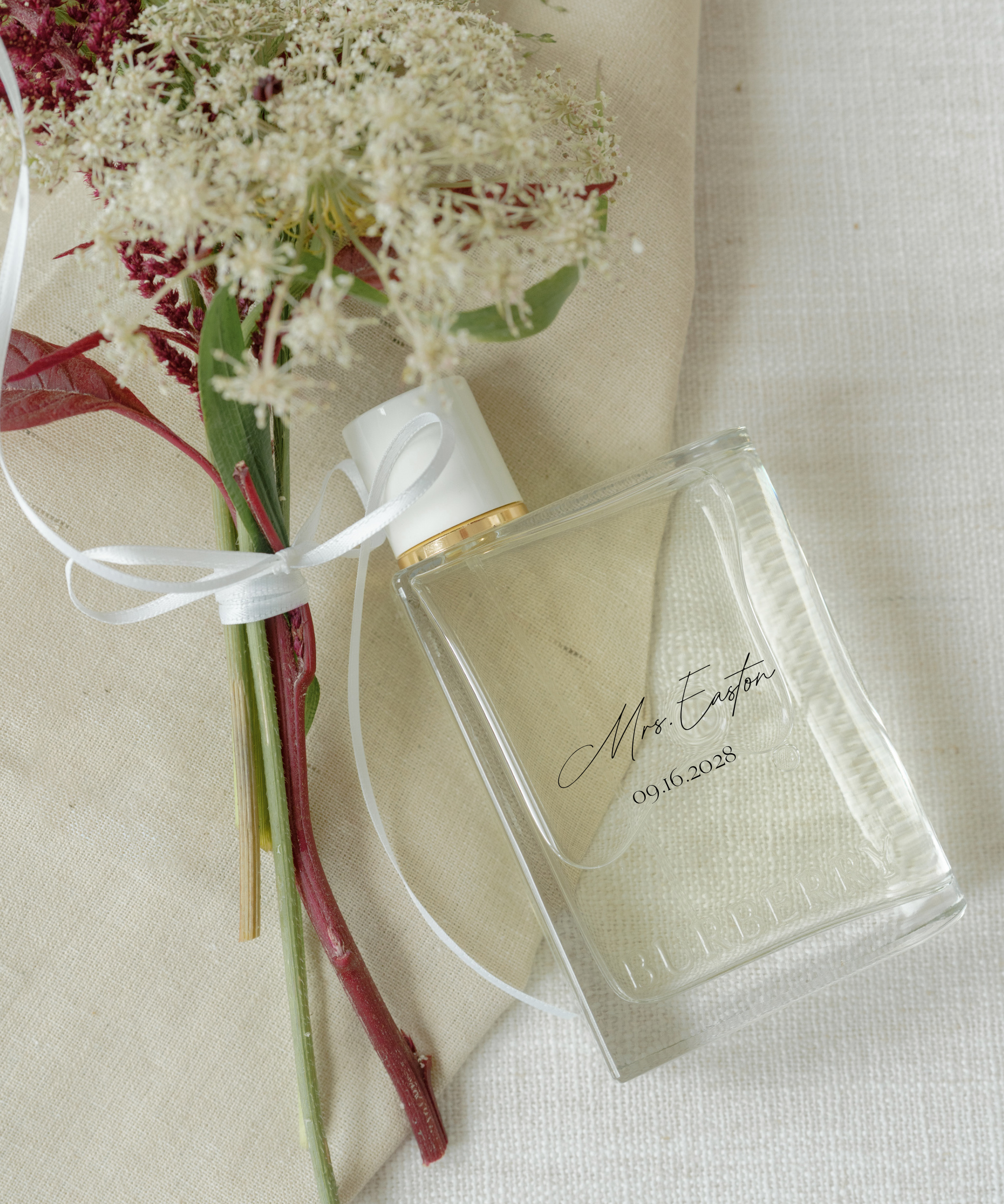 Acrylic Custom Perfume Bottle with Personalized Lettering Mrs. Easton