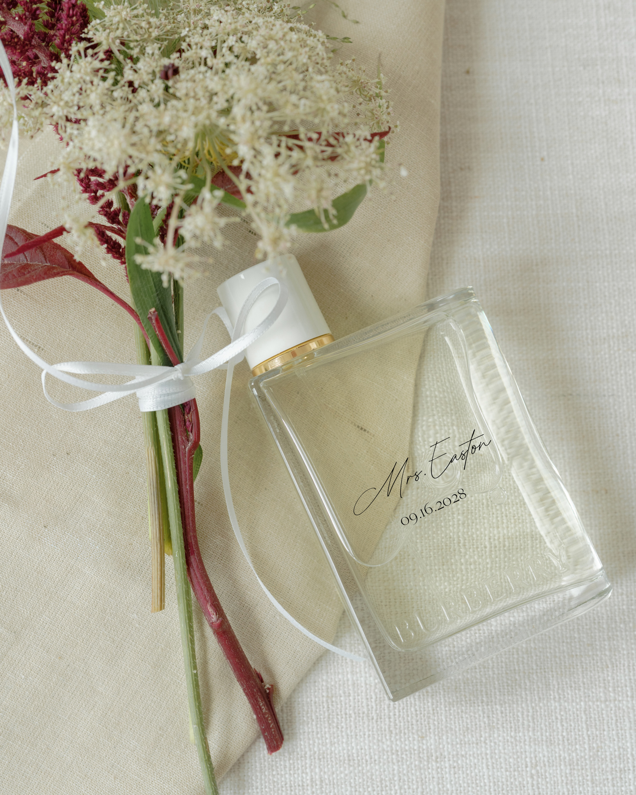 Acrylic Custom Perfume Bottle with Personalized Lettering Mrs. Easton
