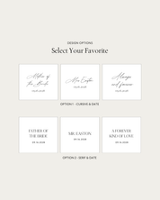 Acrylic Custom Perfume Bottle Design Options multiple lettering styles and fonts