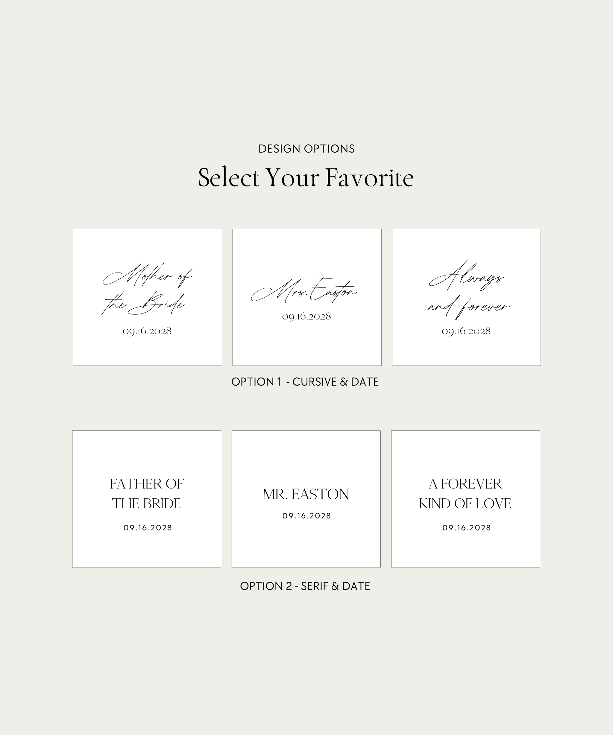 Acrylic Custom Perfume Bottle Design Options multiple lettering styles and fonts