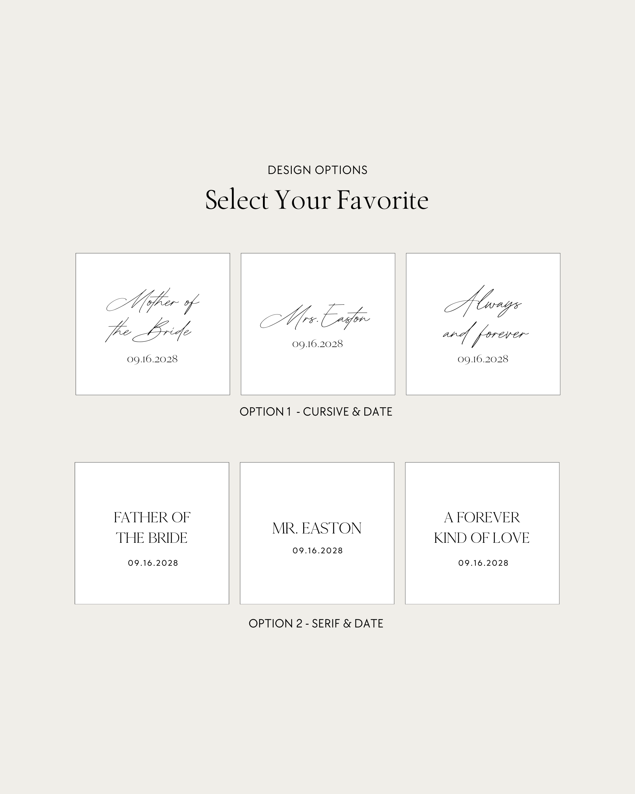 Acrylic Custom Perfume Bottle Design Options multiple lettering styles and fonts