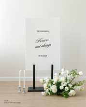 Acrylic Custom Wedding Quote Sign Forever And Always