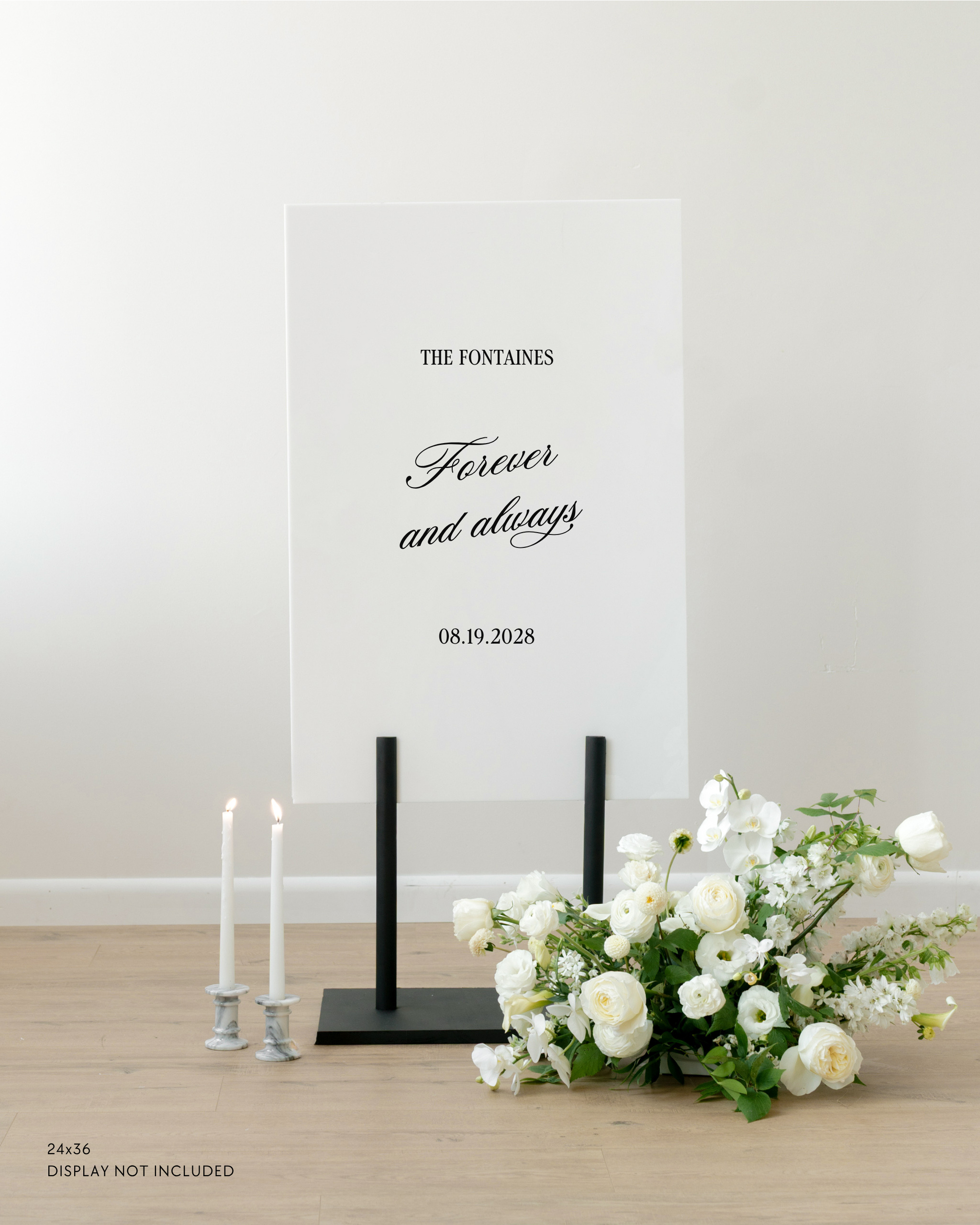Acrylic Custom Wedding Quote Sign Forever And Always