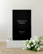 Acrylic Custom Wedding Quote Sign A Sweet Day To Celebrate