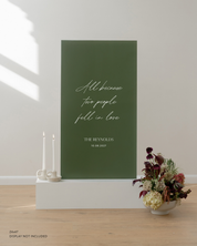 Acrylic Custom Wedding Quote Sign All Because Two People Fell In Love The Reynolds