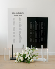 Acrylic Double Wedding Seating Chart Sign