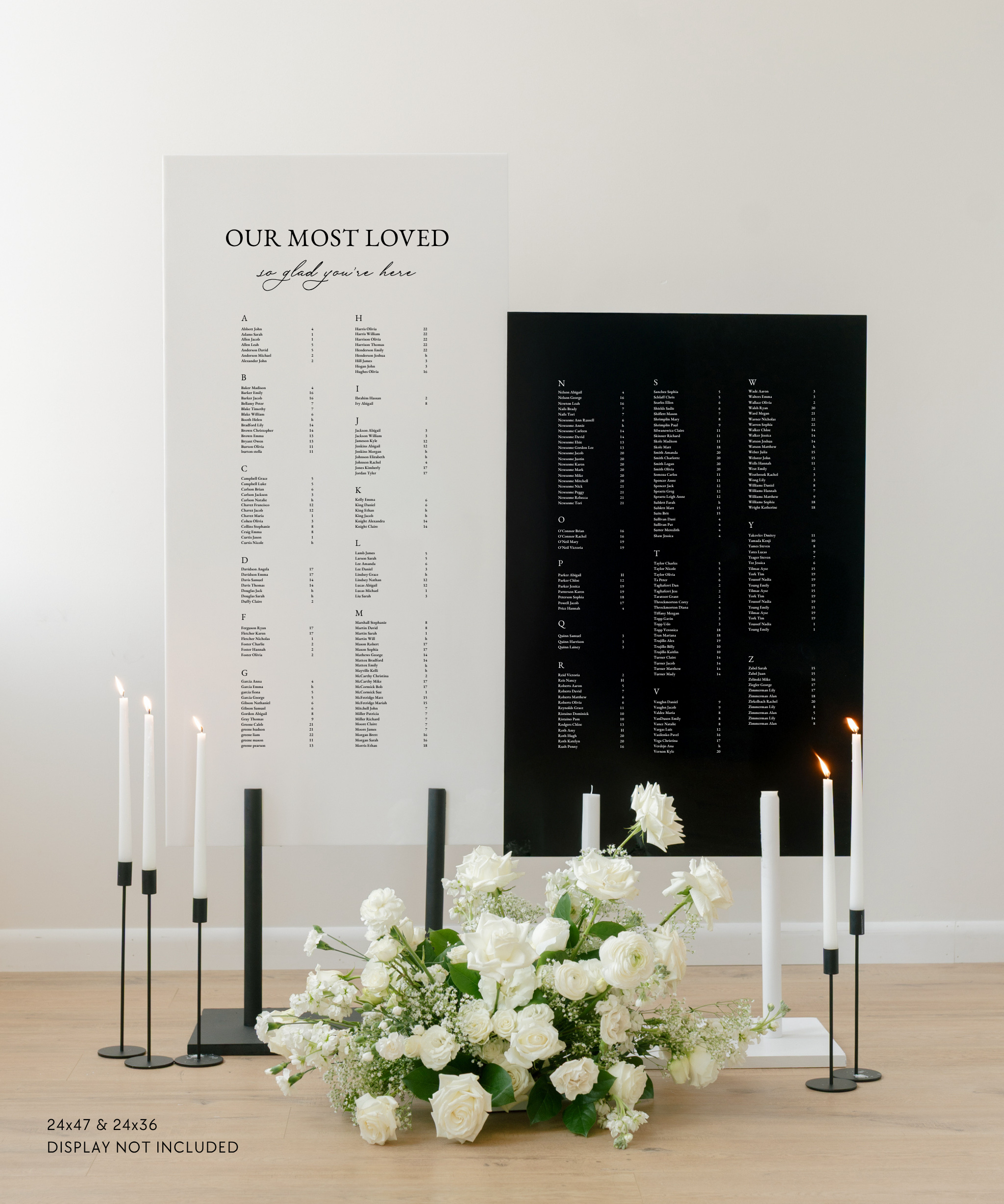 Acrylic Double Wedding Seating Chart Our Most Loved