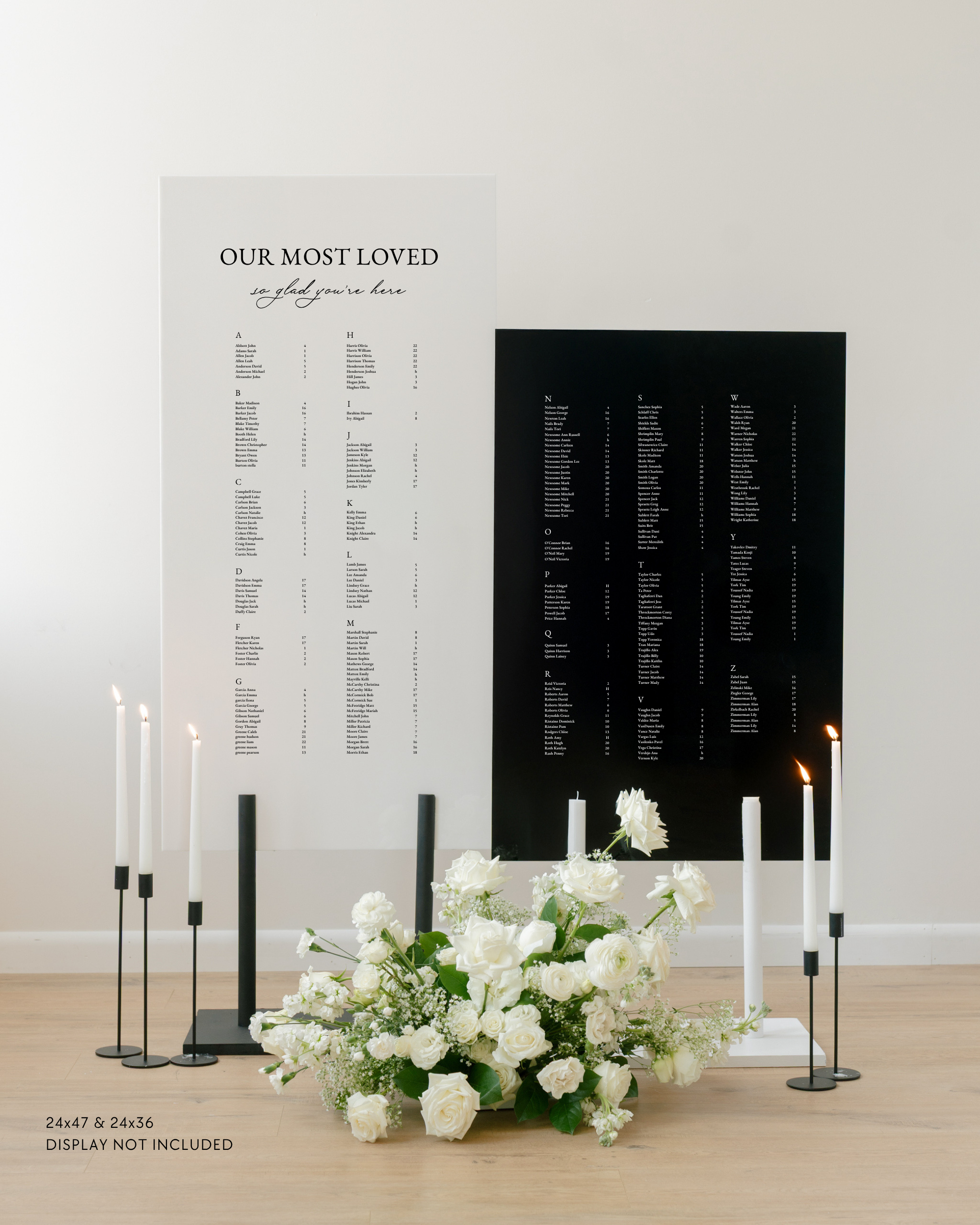 Acrylic Double Wedding Seating Chart Our Most Loved
