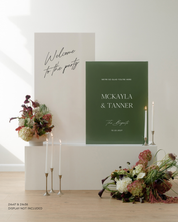 Acrylic Double Wedding Party Sign Welcome To The Party Mckayla & Tanner