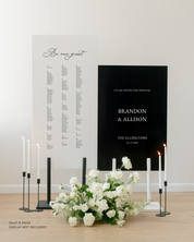 Acrylic Double Wedding Welcome and Seating Chart