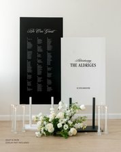 Acrylic Double Wedding Welcome and Seating Sign