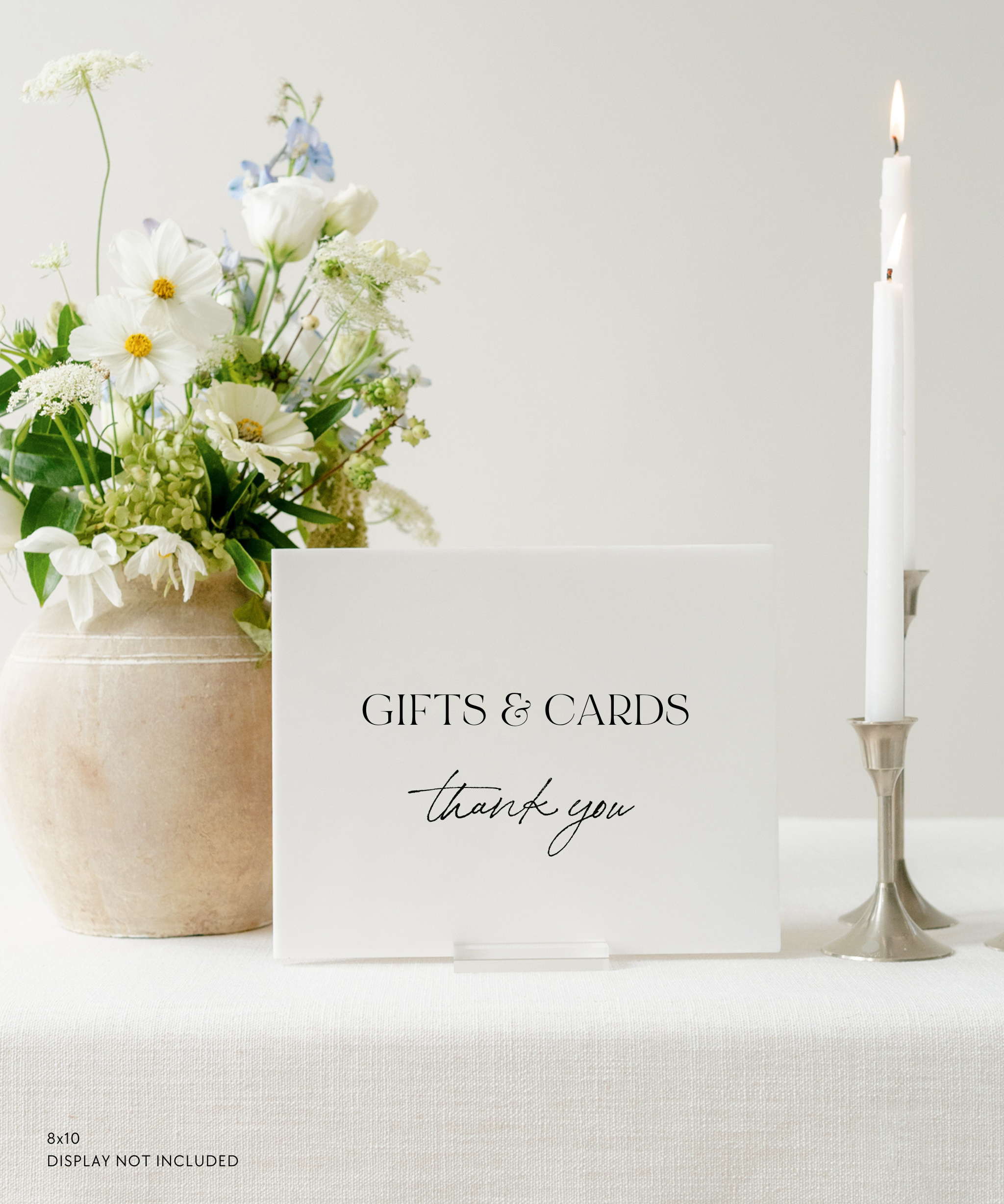 Acrylic Cards and Gifts Wedding Sign