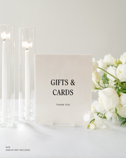 Acrylic Gifts and Card Wedding Sign