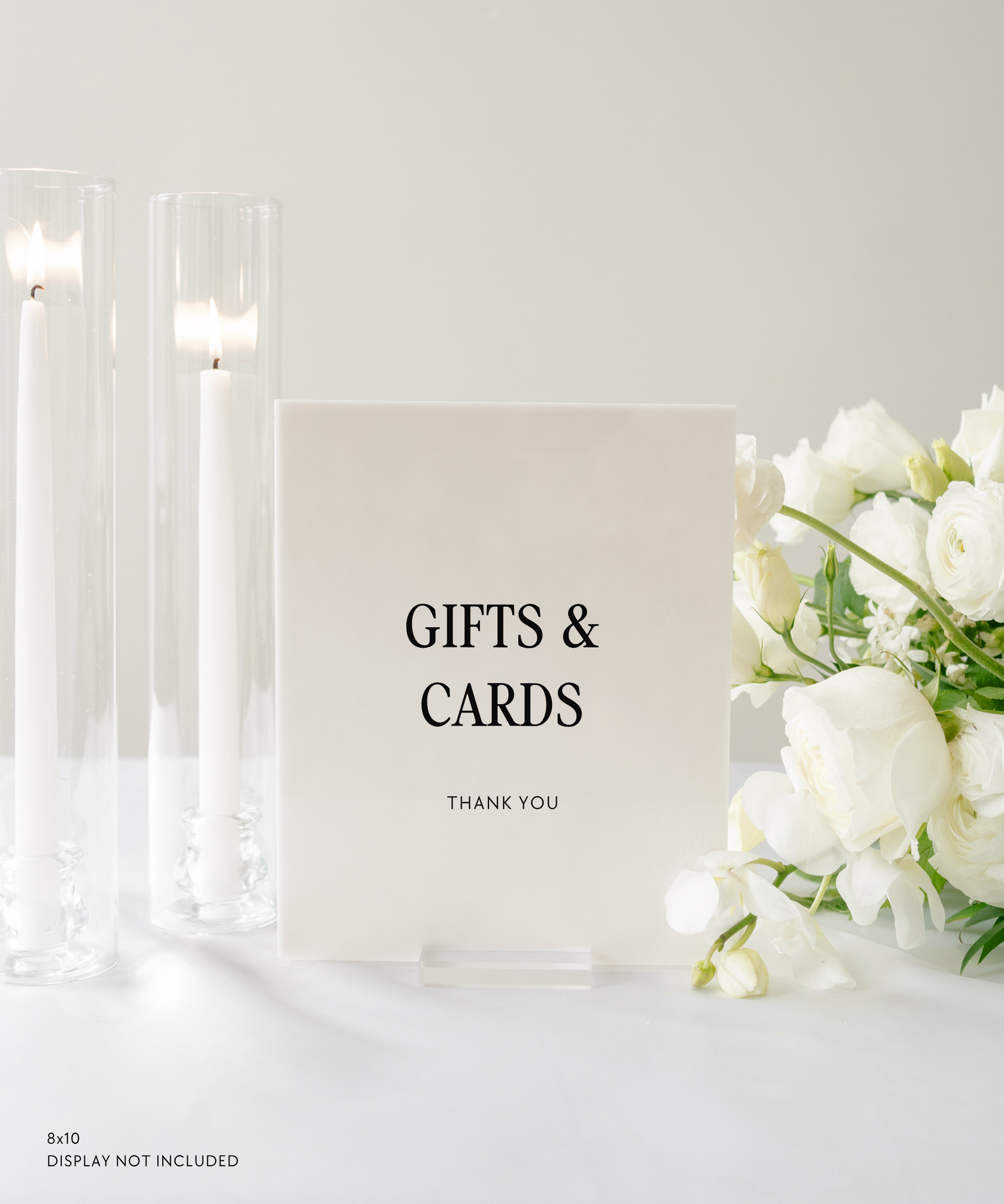 Acrylic Gifts and Card Wedding Sign