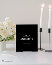 Acrylic Cards and Gifts Wedding Sign Thank You