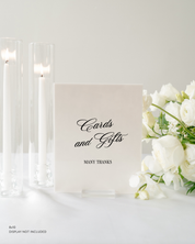 Acrylic Gifts and Card Wedding Sign