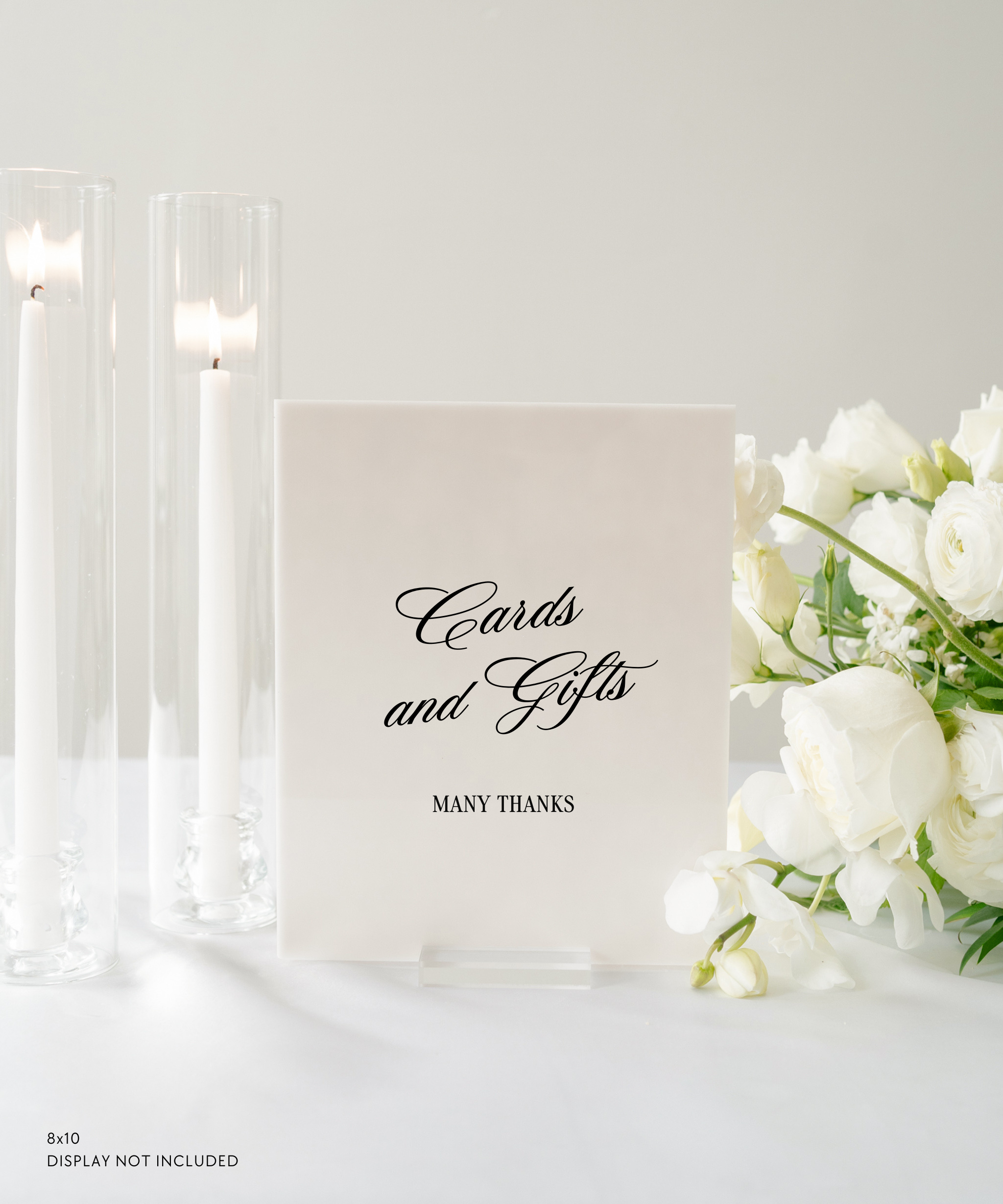 Acrylic Gifts and Card Wedding Sign