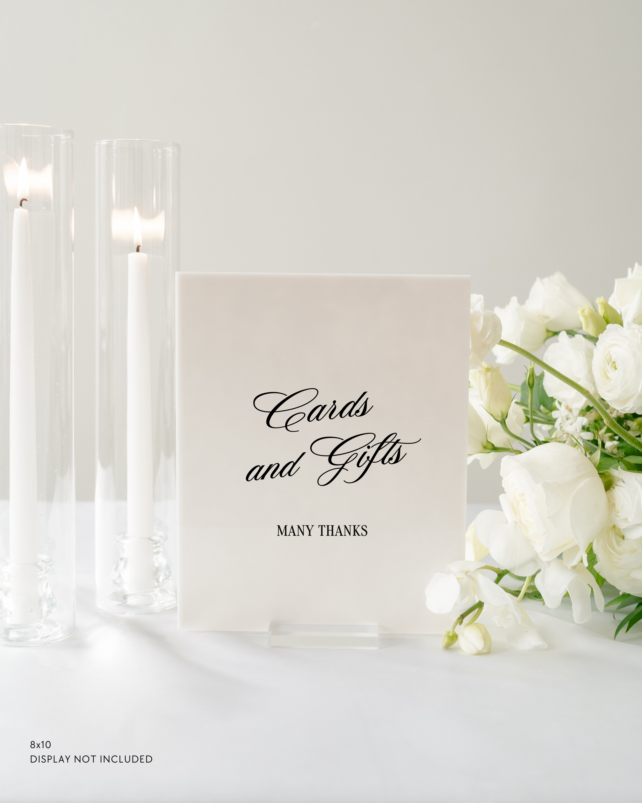Acrylic Gifts and Card Wedding Sign