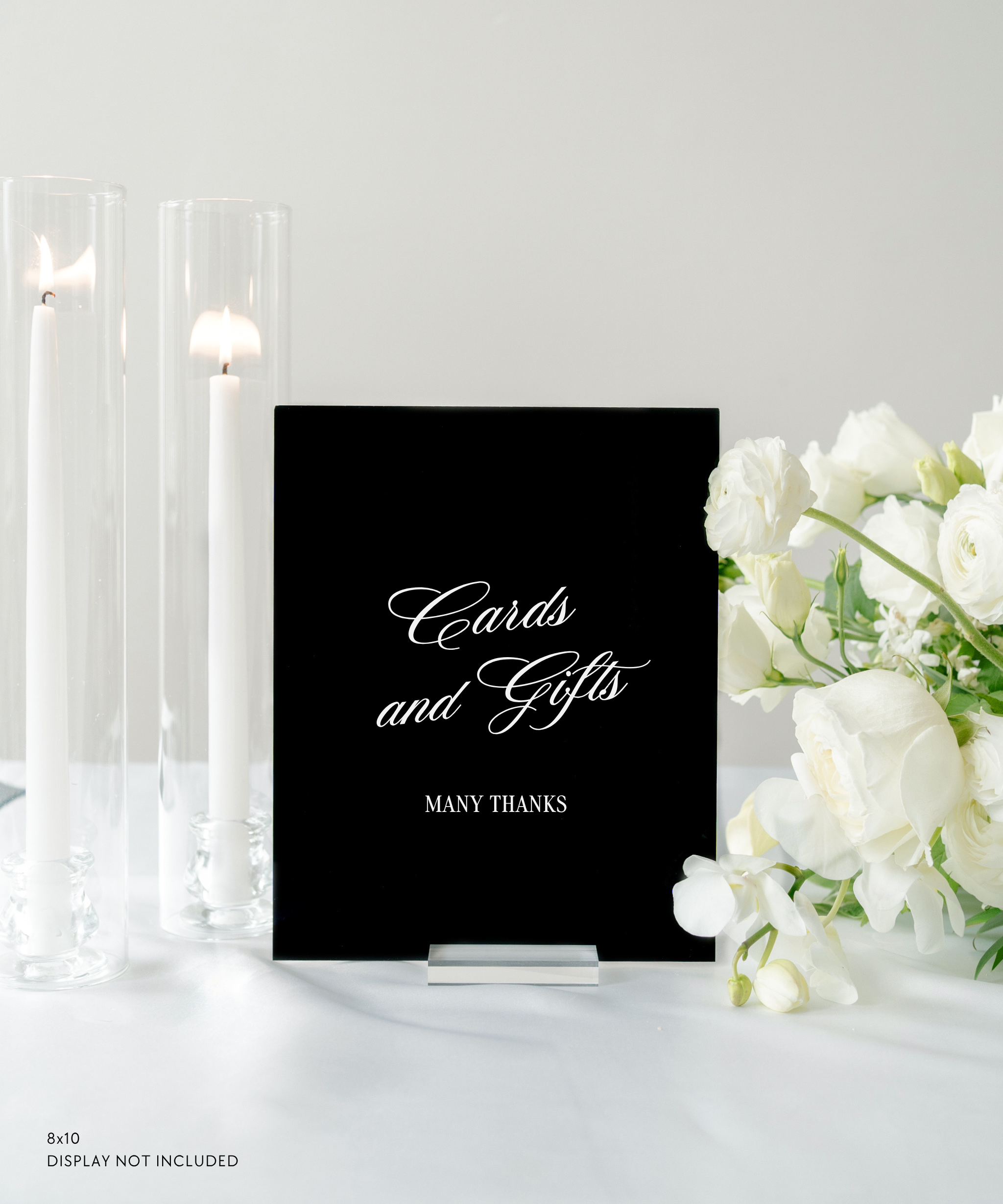 Acrylic Gifts and Card Wedding Sign